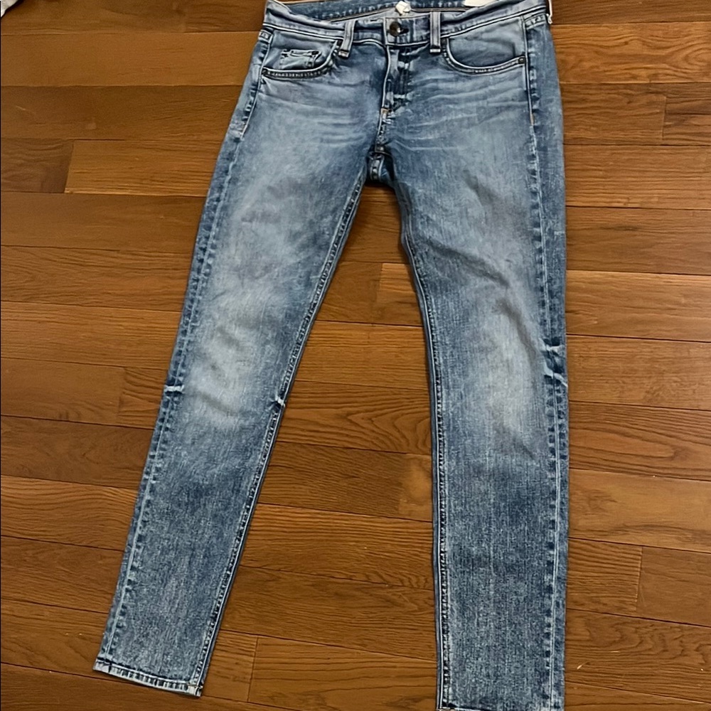 Rag and Bone Light Wash Denim Jeans Size 25 low rise